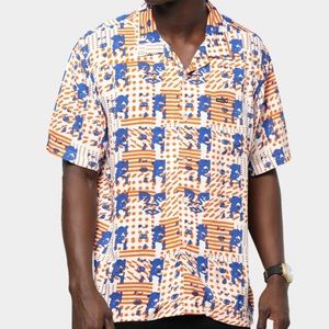 NEW‼️OBEY MISSION WOVEN BUTTON UP SHIRT✨